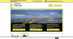 Desktop Screenshot of lickleyproctor.co.uk